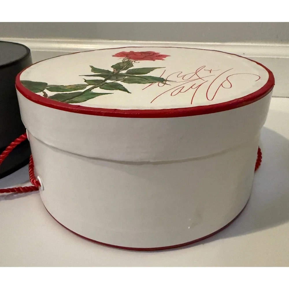 🌹 Vintage Lord & Taylor Hat Box Lot Floral Gift Storage Decor Boxes